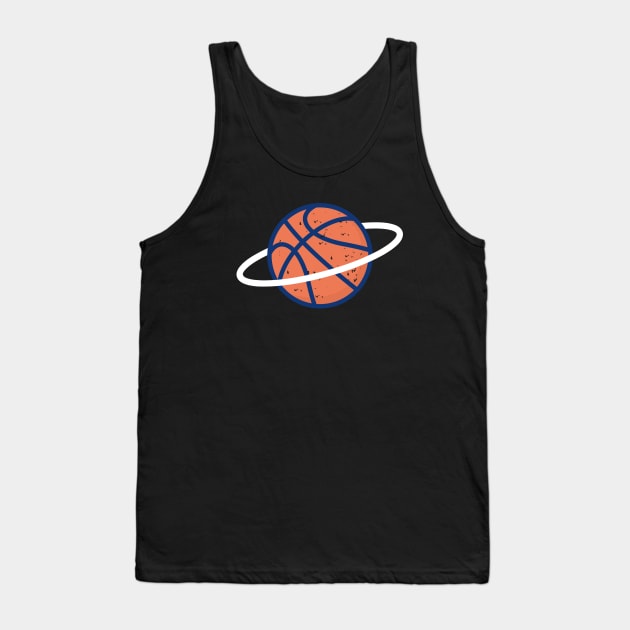 Funny Basket Ball Space Tank Top by happinessinatee